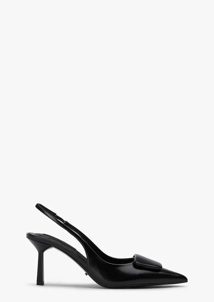 Blondie Black Hi Shine Heels | Tony Bianco US