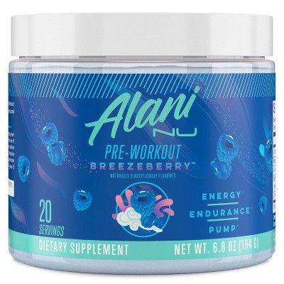 Alani Nutrition Pre-Workout Energy Supplement - Breezeberry - 6.8oz | Target