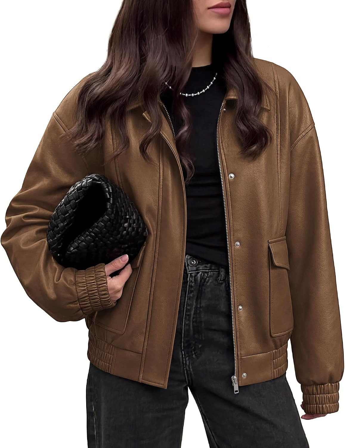 BTFBM Faux Leather Jacket Women Fall Clothes 2026 | Amazon (US)