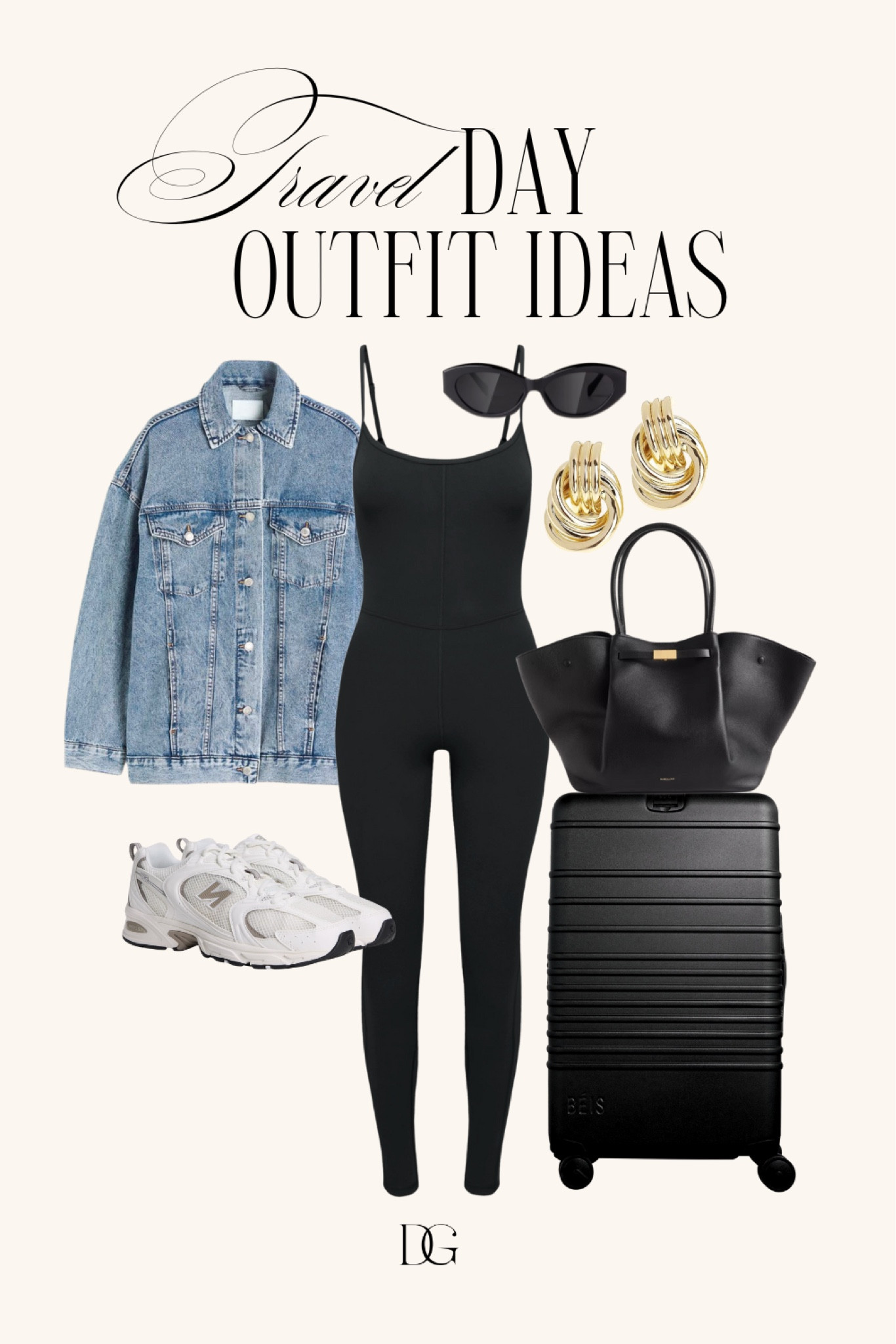 Travel Outfit Idea 〰️ travel outfits, travel look, casual outfit, casual outfits, travel looks, travel outfit inspo, travel essential, travel essentials, travel bag, travel bags, closet basics, closet staples, neutral outfits, neutral outfit, oversized denim jacket, chunky sneakers, onesie bodysuit, athleisure outfit

#LTKActive #LTKStyleTip #LTKTravel