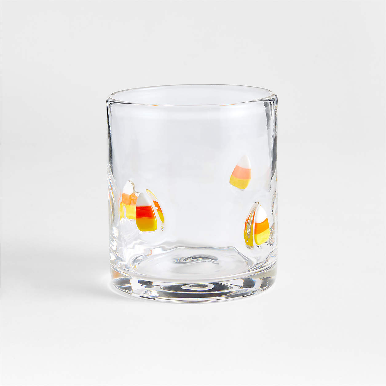 Candy Corn Icon 15-Oz. Double Old-Fashioned Glass + Reviews | Crate & Barrel | Crate & Barrel
