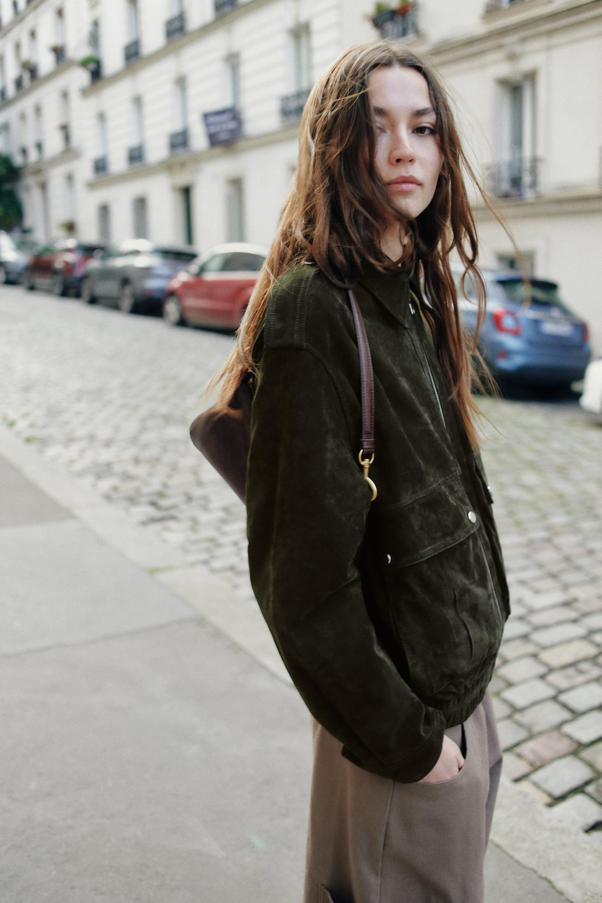 100% SUEDE LEATHER JACKET | Zara UK