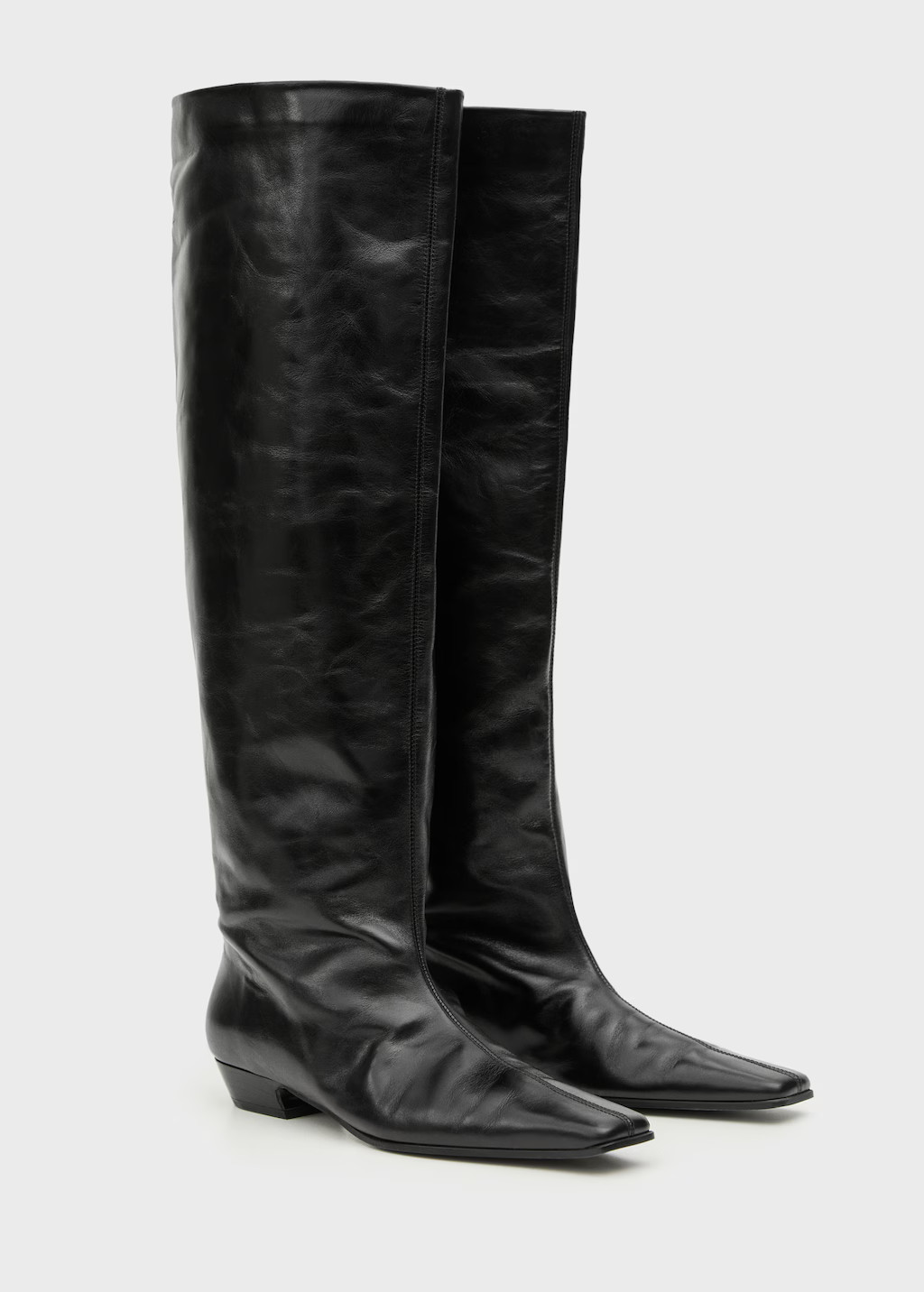 Leather high boots - Women | MANGO USA | Mango (US/MX/AU)