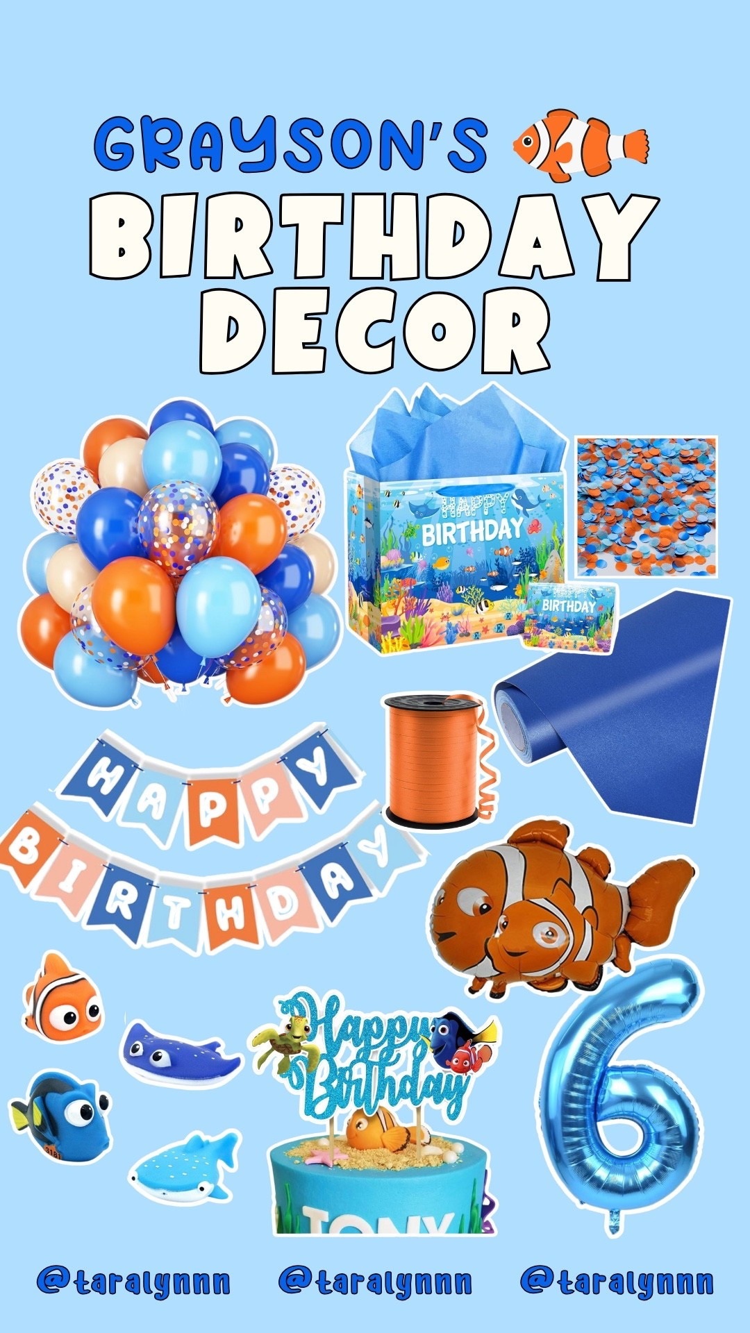 Grayson’s Finding Nemo Birthday Party Decor 🐟🧡

#birthday #party #birthdayparty #partydecor #findingnemo #amazon 

#LTKParties #LTKFamily #LTKKids