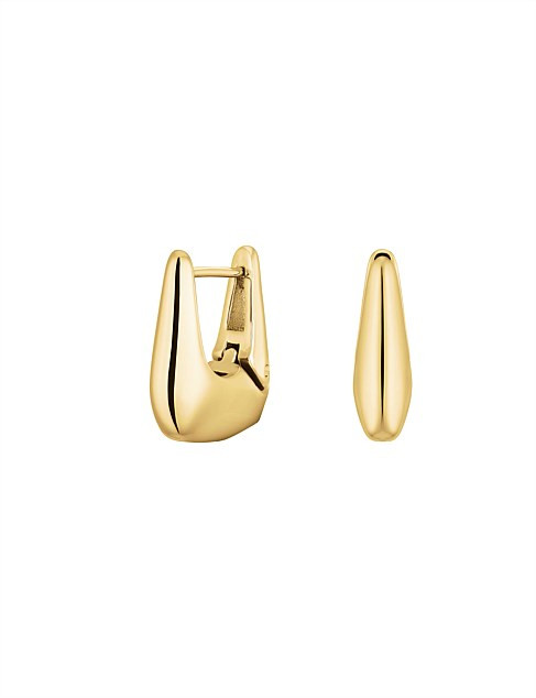 ROSEFIELD FINE GEOMETRIC HOOPS EARRINGS GOLD | David Jones (Australia & New Zealand)