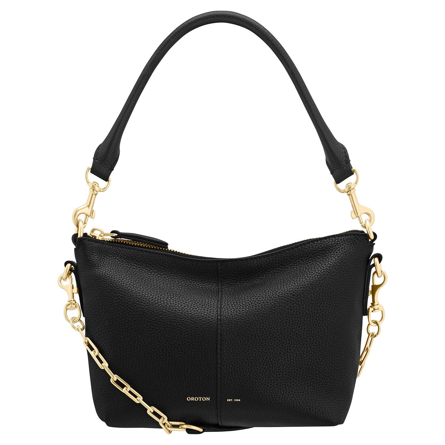 Lilly Zip Top Crossbody - Black | Oroton | Oroton