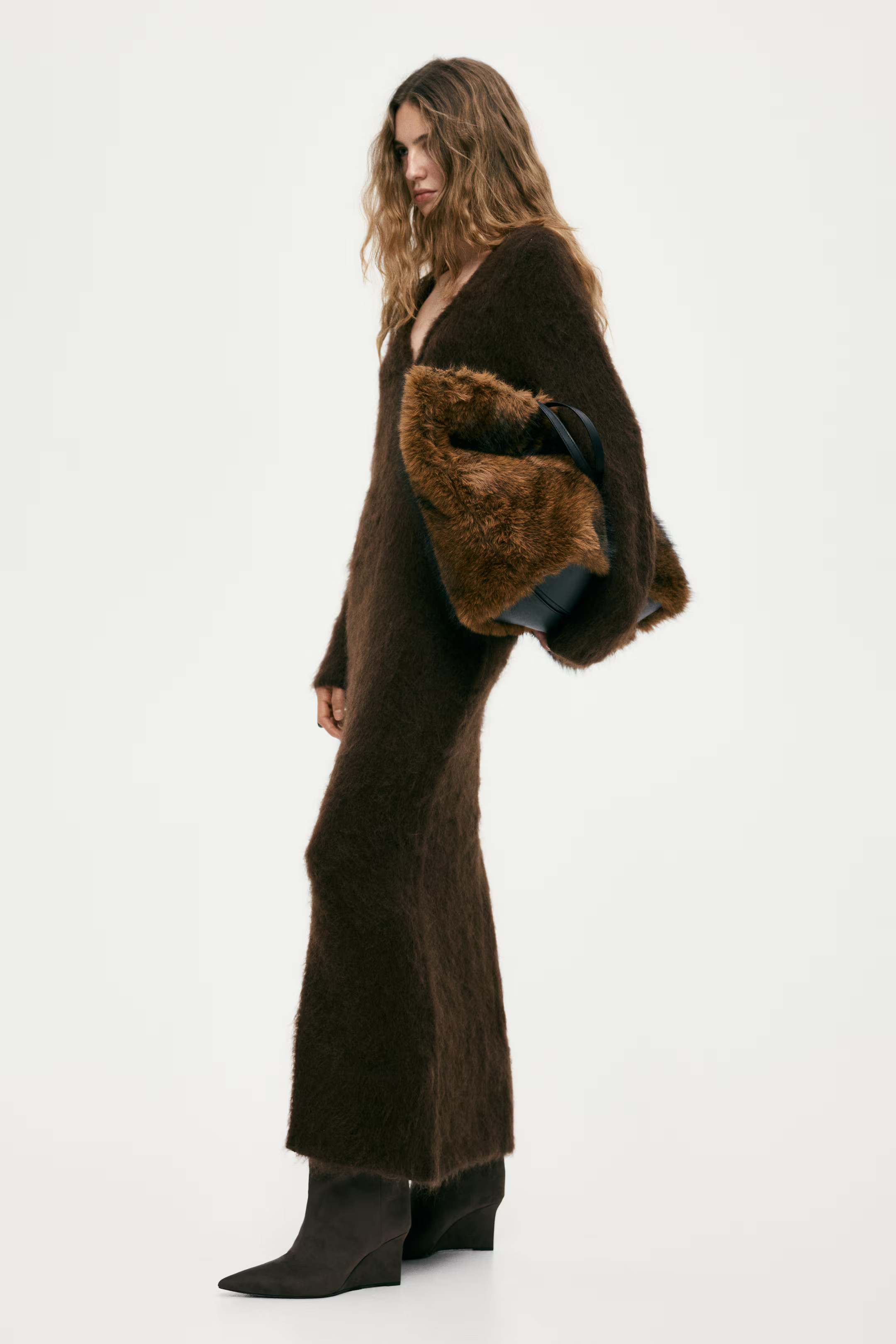 Open-Back Mohair-Blend Dress | H&M (US + CA)