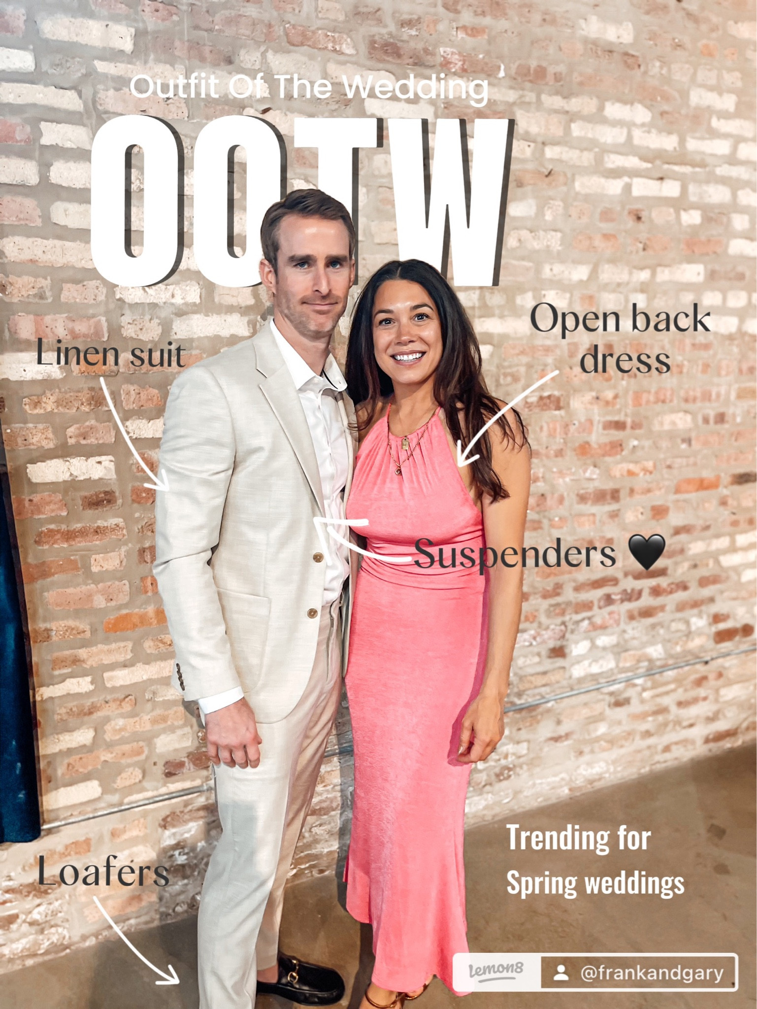 Couple wedding guest outfits for spring/summer
- men’s lightweight extra slim suit
- suspenders 🖤🖤🖤 I love them!
- open back halter neck pink dress 
- mens dress loafers 
- workwear 
- Stewart weitzman Nudistsong heel 
#ltkfind #ltkmens #ltksalealert

#LTKwedding #LTKstyletip #LTKSeasonal