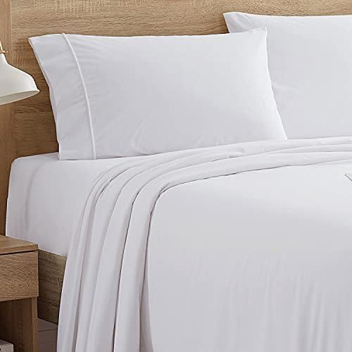 Flannel Sheets Warm and Cozy Deep Pocket Breathable All Season Bedding Set with Fitted, Flat and Pil | Amazon (US)
