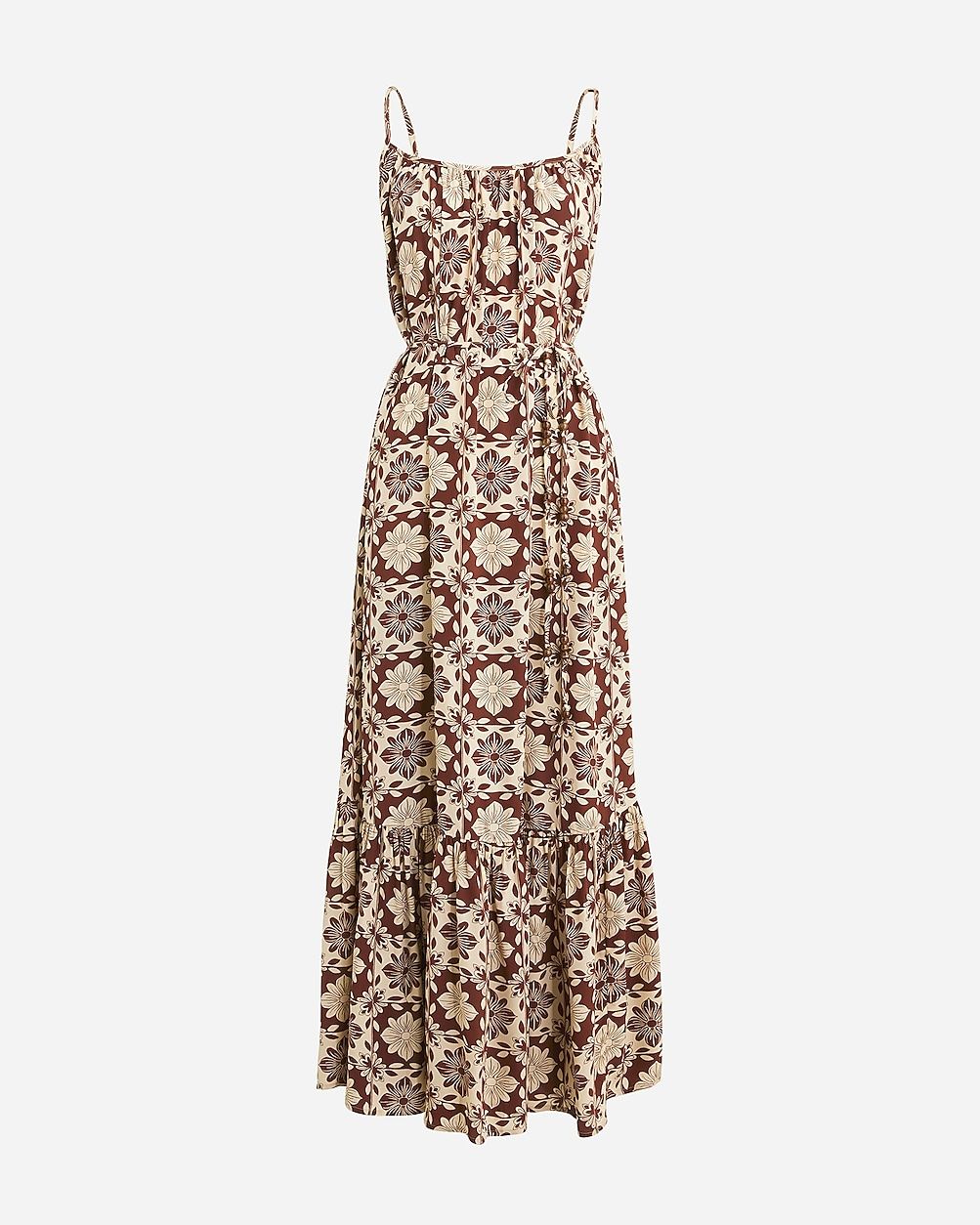 Caspia dress in floral crepe de chine | J. Crew US