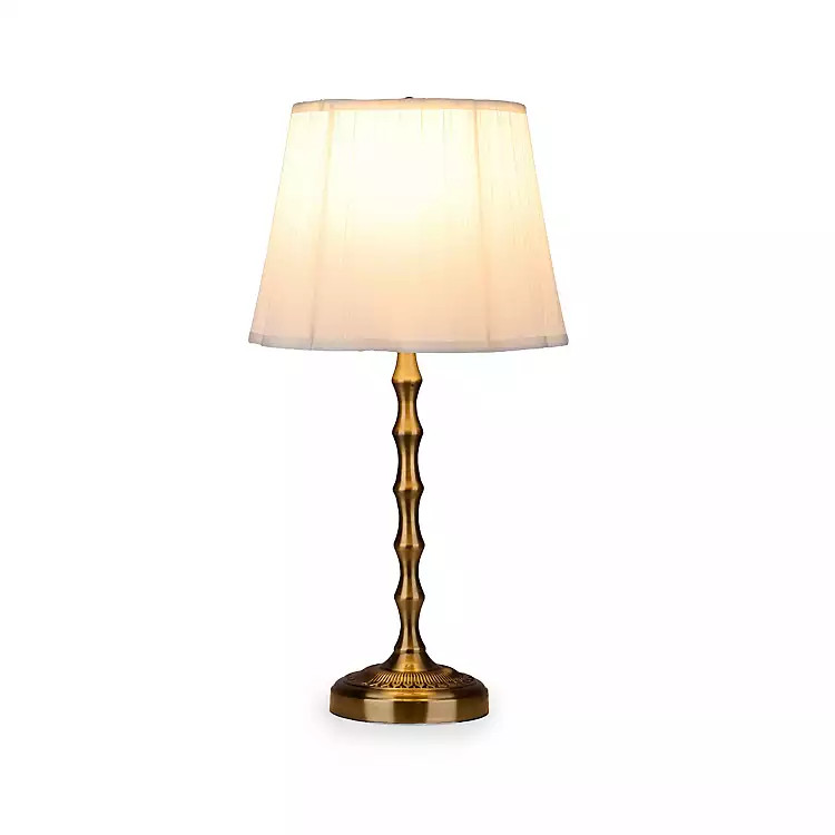 New! Gold Metal Bamboo Table Lamp | Kirklands