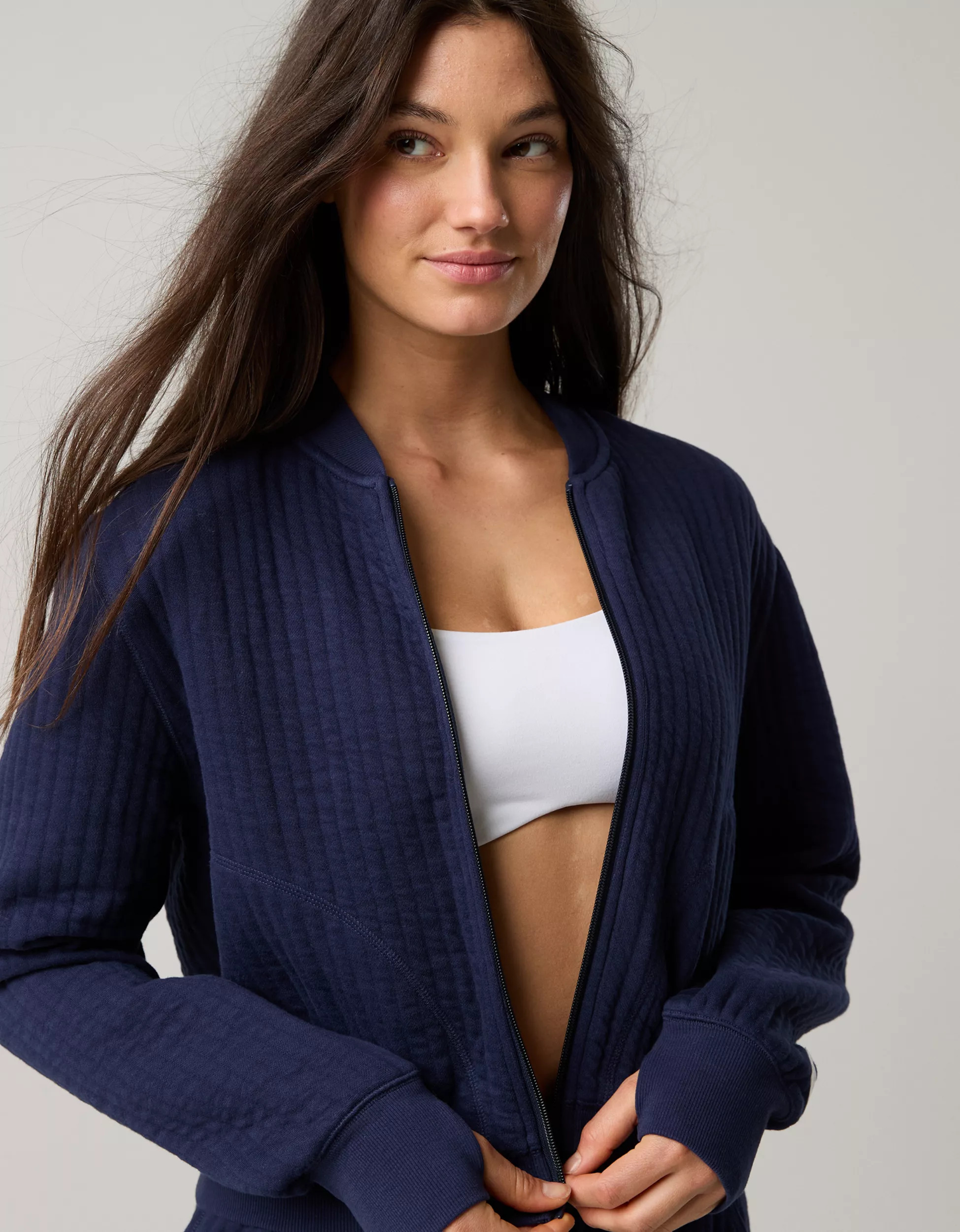 OFFLINE By Aerie Coffee Run Bomber Jacket | Aerie