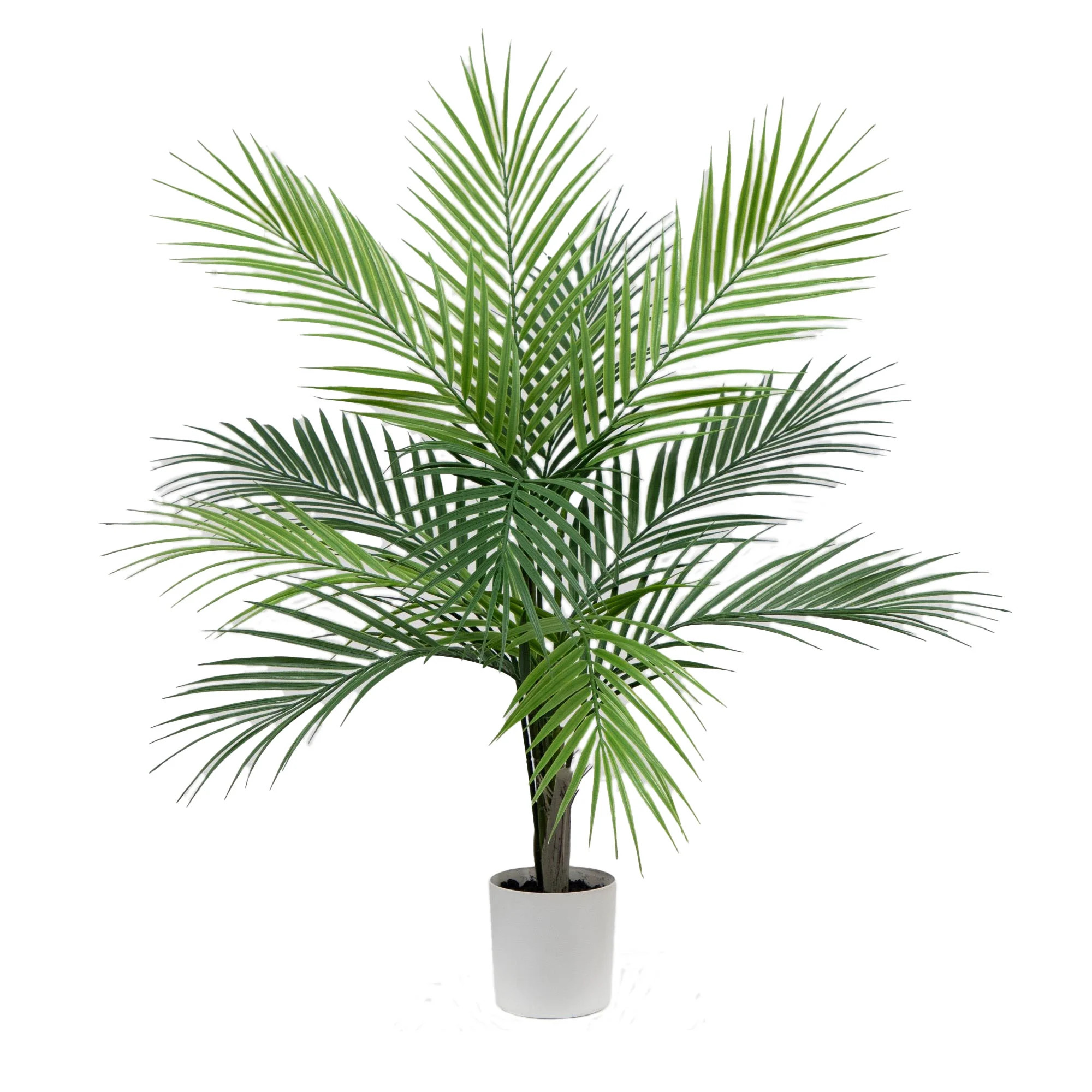 Mainstays 30"H Artificial Indoor Palm Tree in Plastic Vanilla Planter | Walmart (US)
