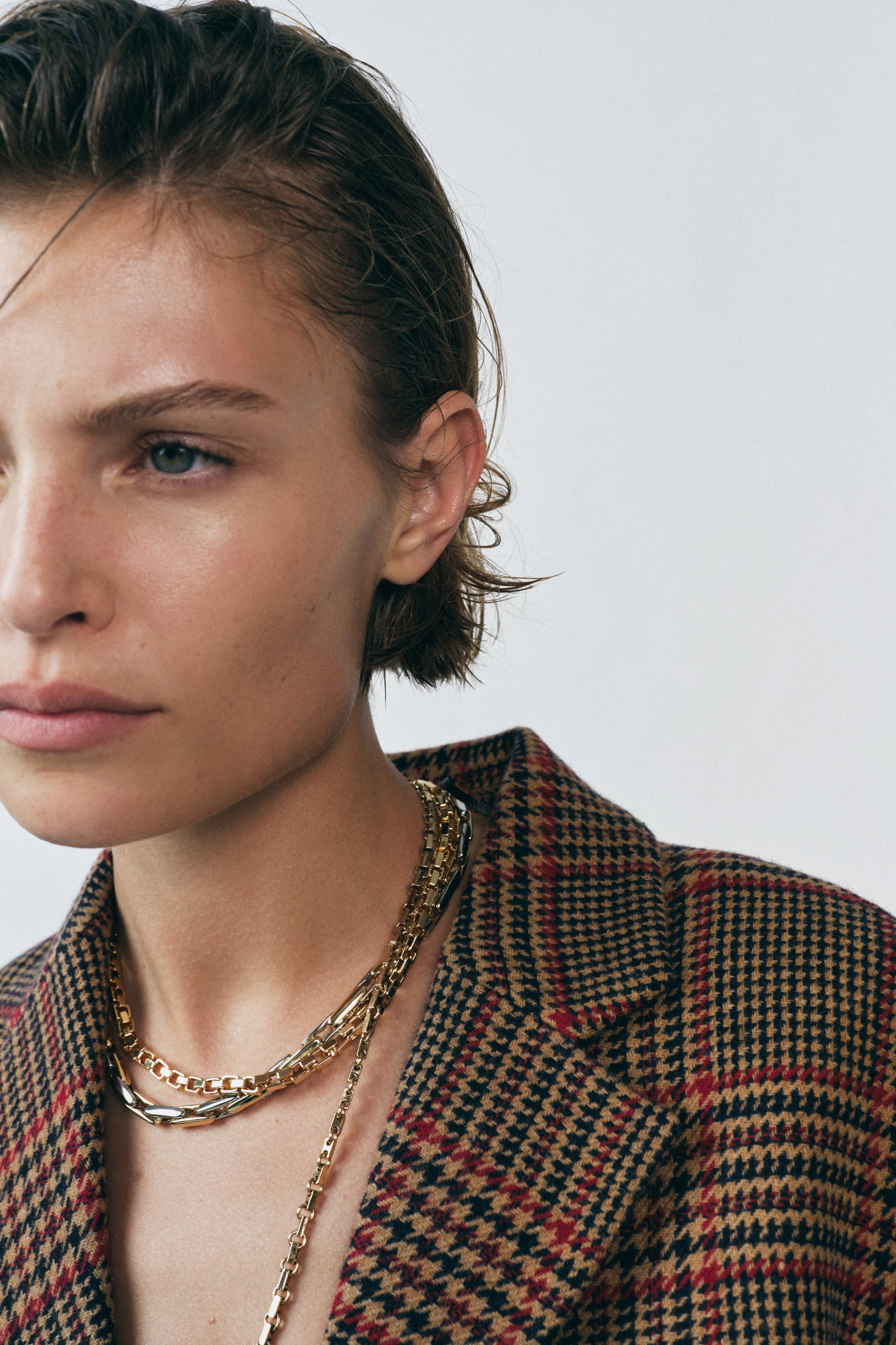 SQUARE PIECE NECKLACE | Zara US