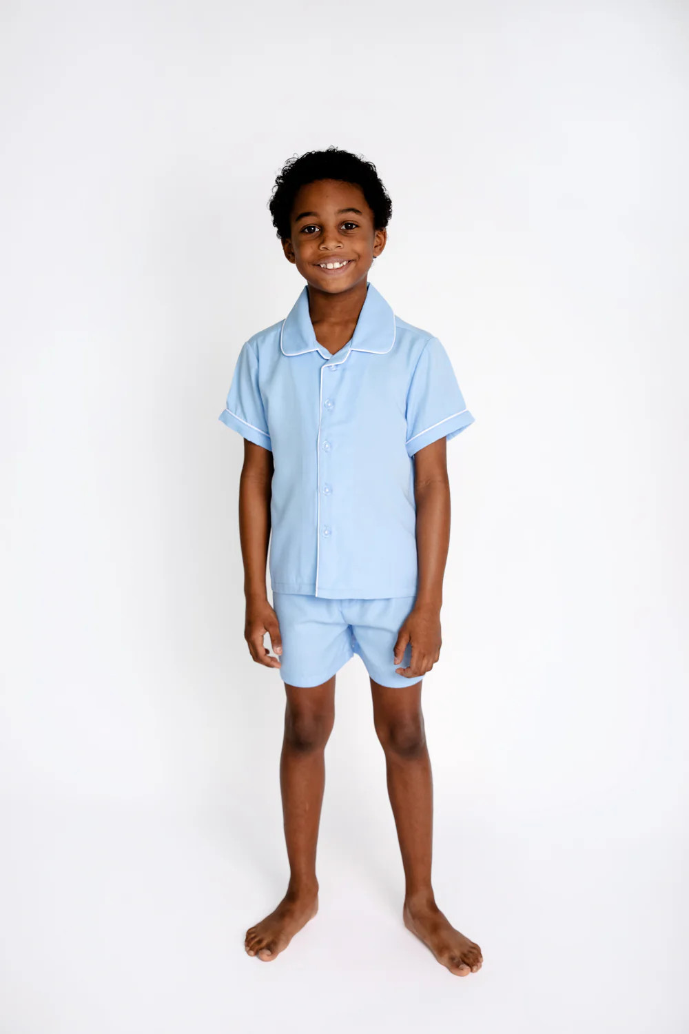 Lock's Little Short Set (Unisex) - Beale Street Blue with Worth Avenue White | The Beaufort Bonnet Company