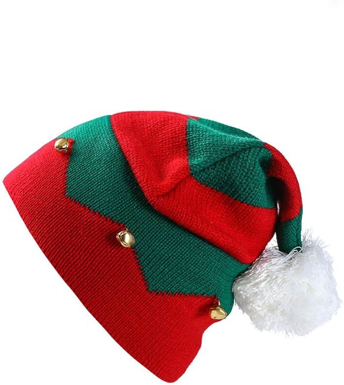 Christmas Elf Knitted Hat, Xmas Baby Beanie Knit Hat for Children: 1 to 6 Years Old | Amazon (US)