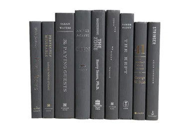 Booth & Williams Authentic Decorative Book - By Color Modern Slate ColorPak (1 Linear Foot, 10-12... | Wayfair North America