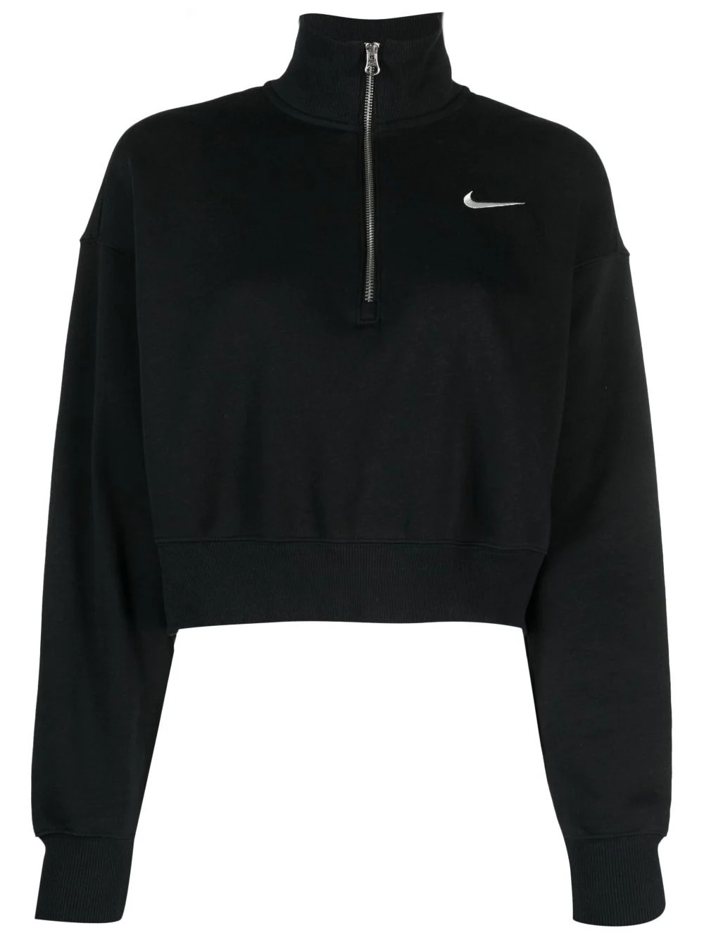 Nike Phoenix cropped zip-up sweatshirt - Black | Farfetch Global