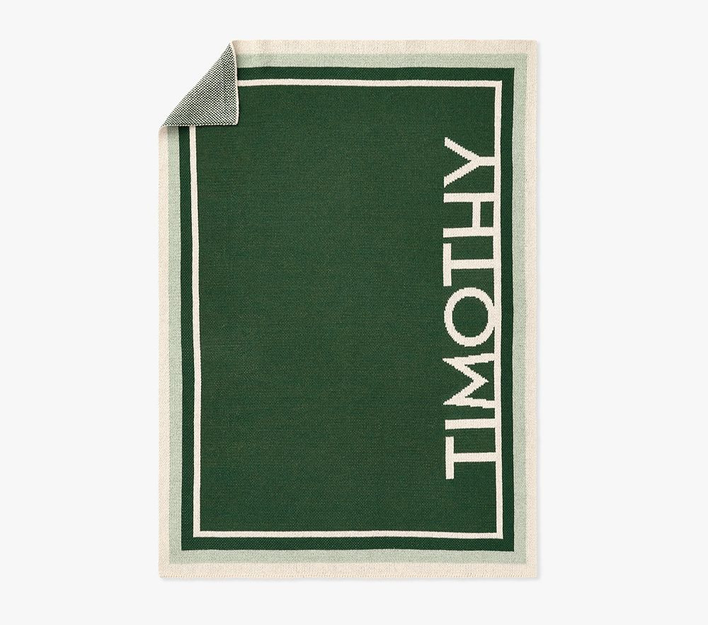 Multi Border Personalized Baby Blanket | Pottery Barn Kids