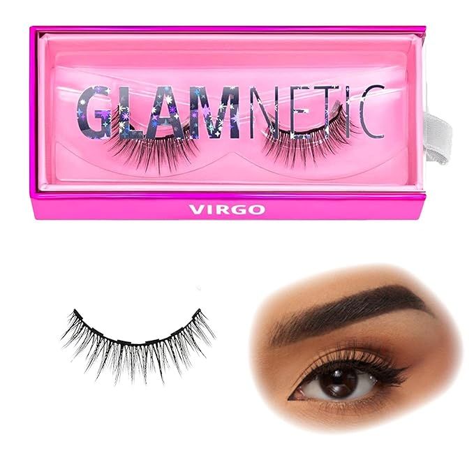 Glamnetic Magnetic Eyelashes - Virgo | Short Magnetic Lashes, 60 Wears Reusable Faux Mink Lashes ... | Amazon (US)