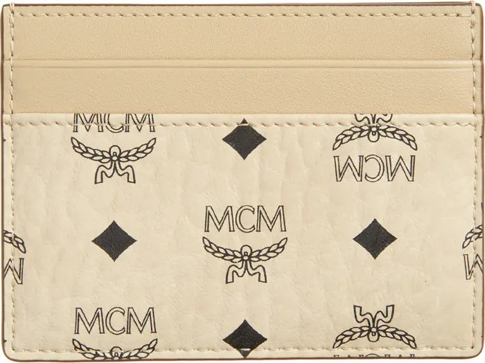 Mini Aren Visetos Coated Canvas Card Case | Nordstrom