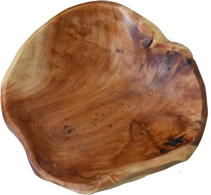 Creative Wood Bowl Root Carved Bowl Handmade Natural Real Wood Candy Serving Bowl (9"-10") | Amazon (US)