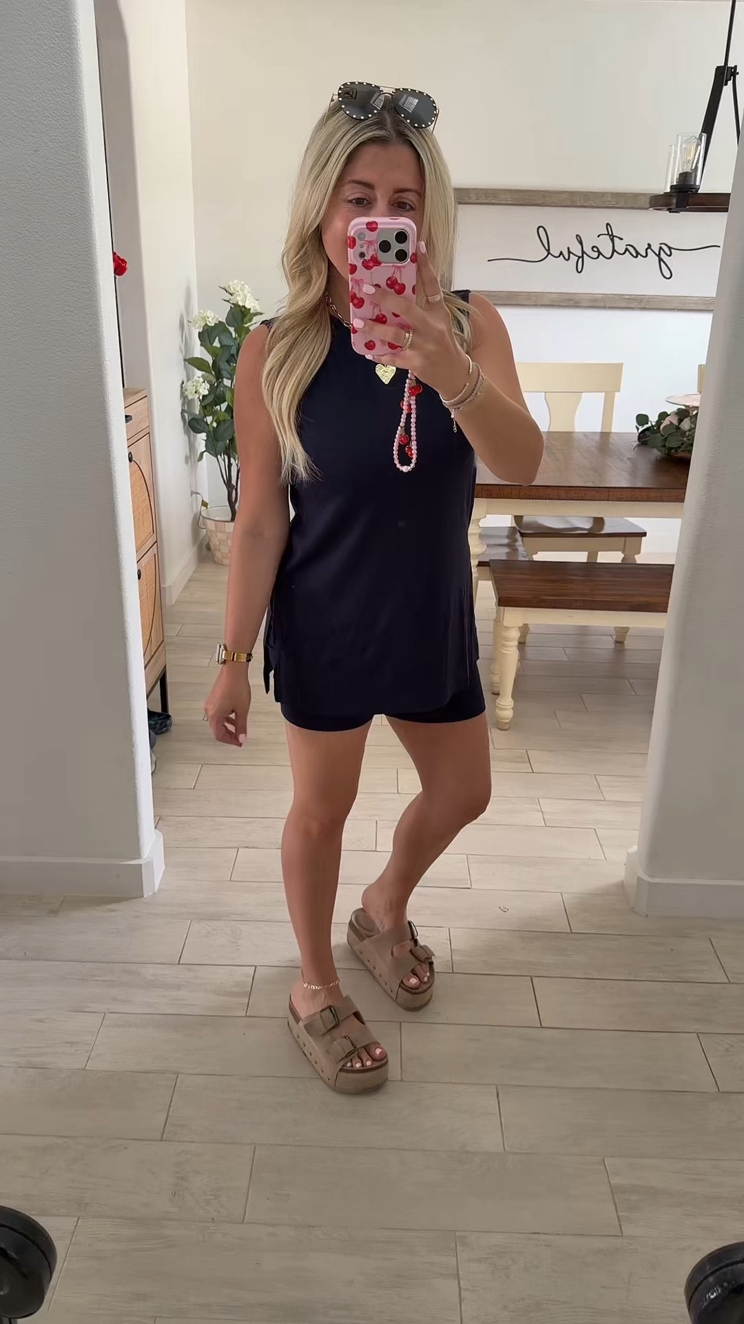 Matching set on sale
Size small
Sandals tts 
Spring and summer outfit 

#LTKootd #LTKSaleAlert