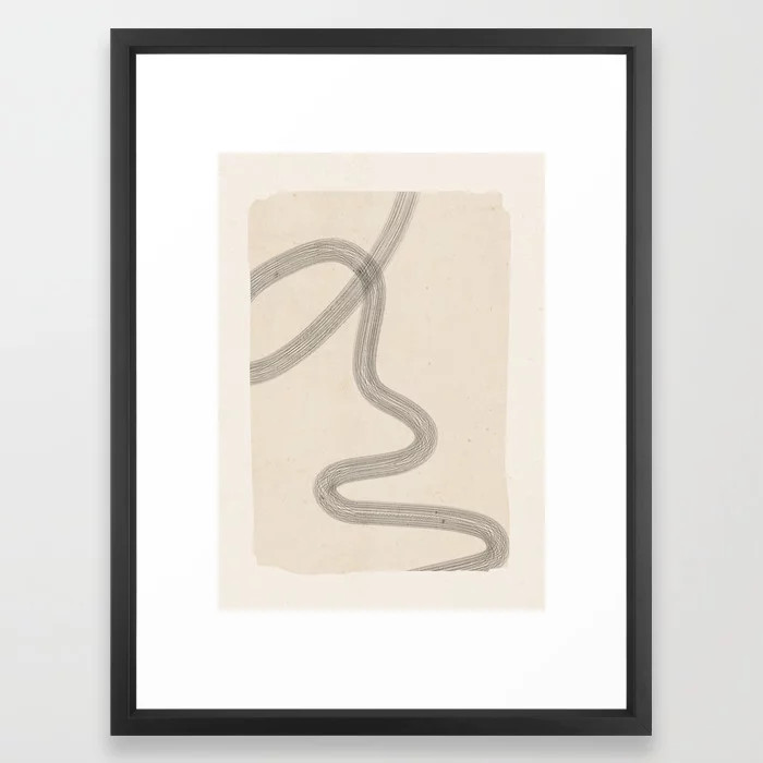 Minimal Abstract Art 19 Framed Art Print | Society6