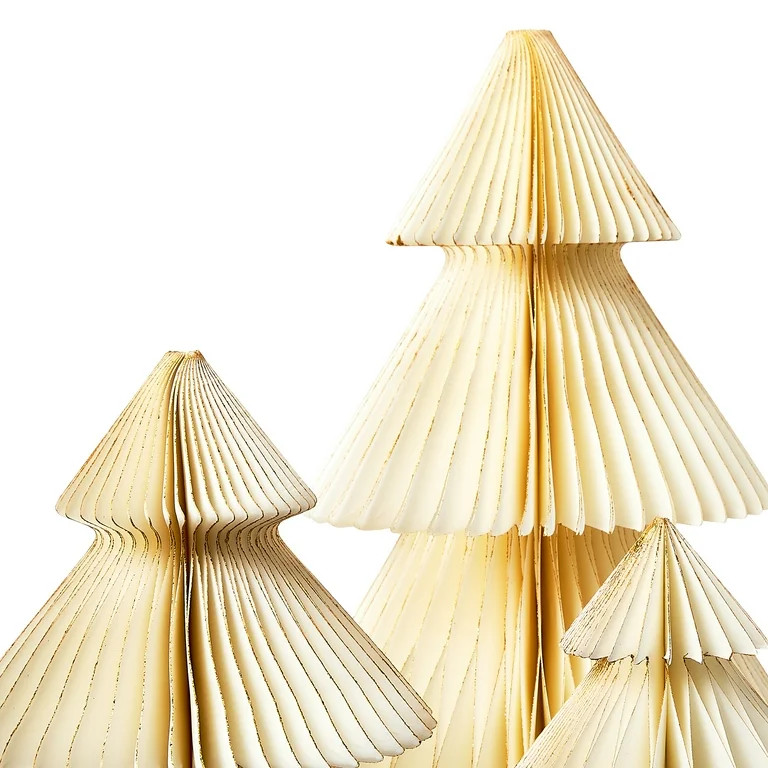 White Honeycomb Trees, 3 Pieces, by Holiday Time | Walmart (US)