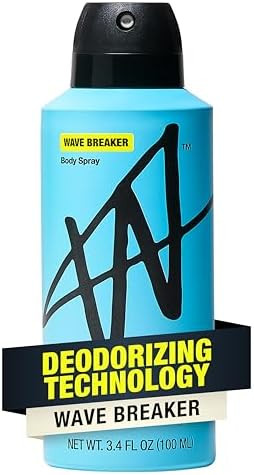 Jake Paul Wave Breaker Body Spray for Men By W, Odor Blocking Body Deodorant, Long Lasting Protec... | Amazon (US)
