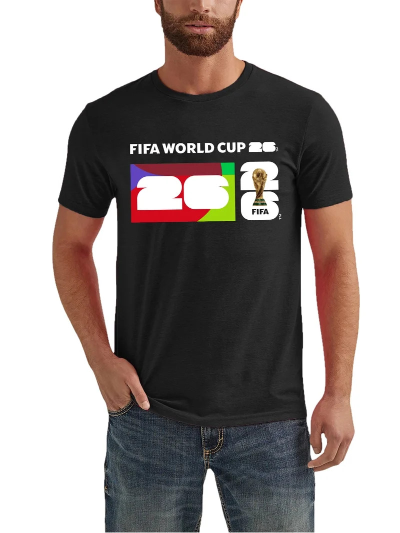 FIFA World Cup 2026 Men's Black Box Graphic Soccer Tee | Walmart (US)