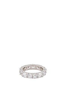 The M Jewelers NY Cushion Cut Eternity Band Ring in Silver from Revolve.com | Revolve Clothing (Global)