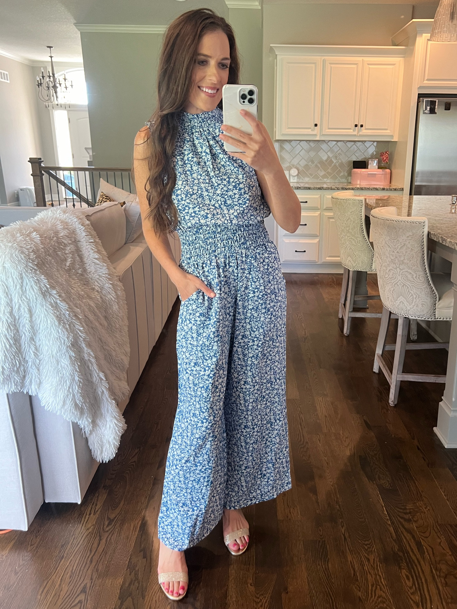 #walmartpartner love this white and blue print jumpsuit from Walmart. It’s lightweight stretchy and the best material for summer. Plus it has pockets!!  @walmartfashion #walmartfashion


#LTKxWalmart #LTKStyleTip #LTKSeasonal