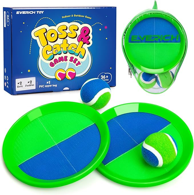EVERICH TOY Upgraded Toss and Catch Ball Game Set, Kids Toy Stocking Stuffers for Boys Girls Ages... | Amazon (US)