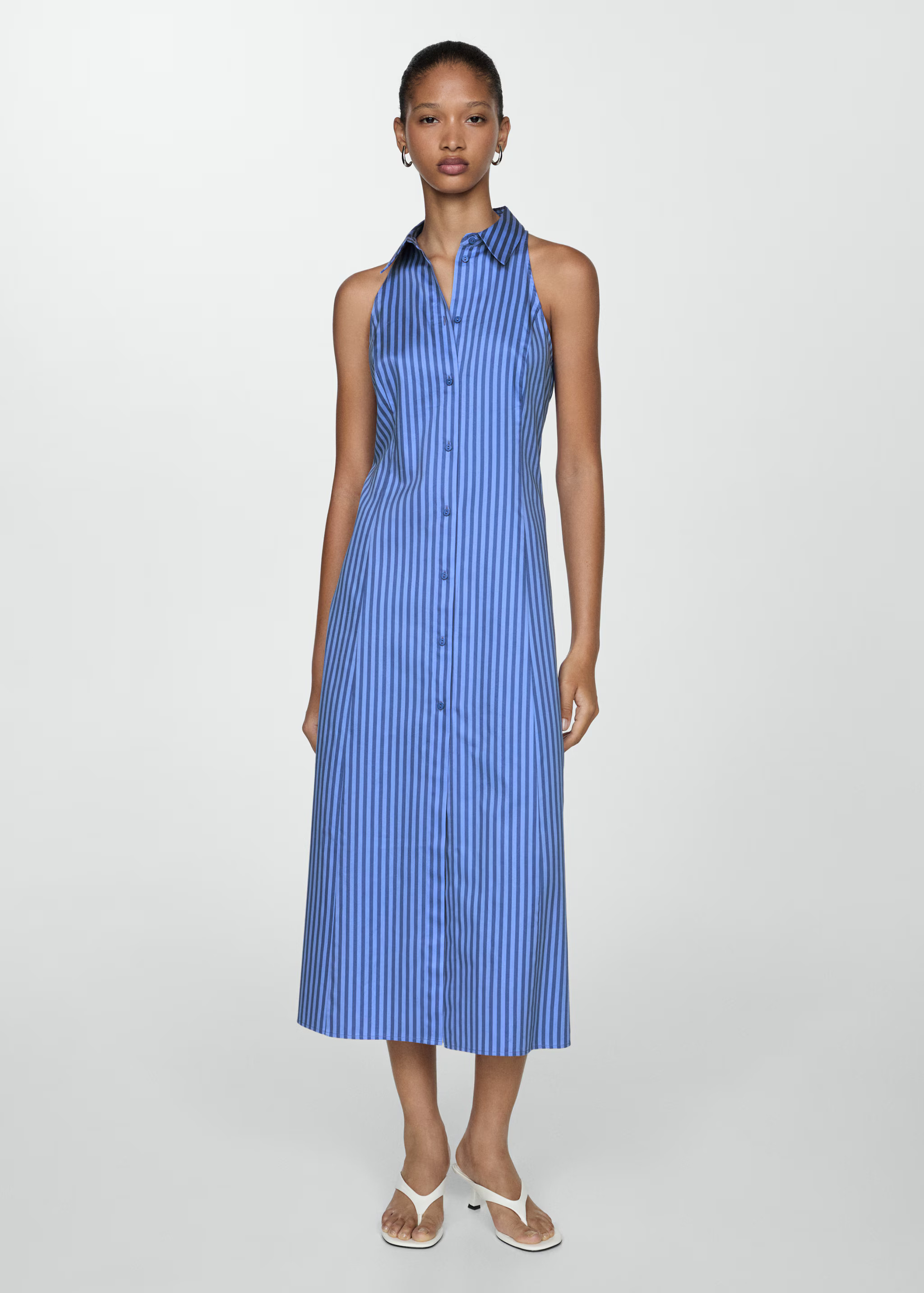Striped shirt dress - Women | MANGO USA | Mango (US/MX/AU)
