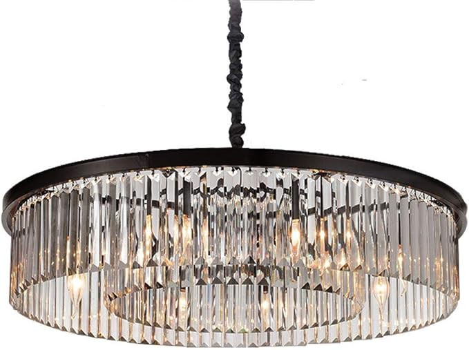 MEEROSEE Crystal Chandeliers Modern Chandelier Island Lighting 8 Lights Raindrop Pendant Ceiling ... | Amazon (US)