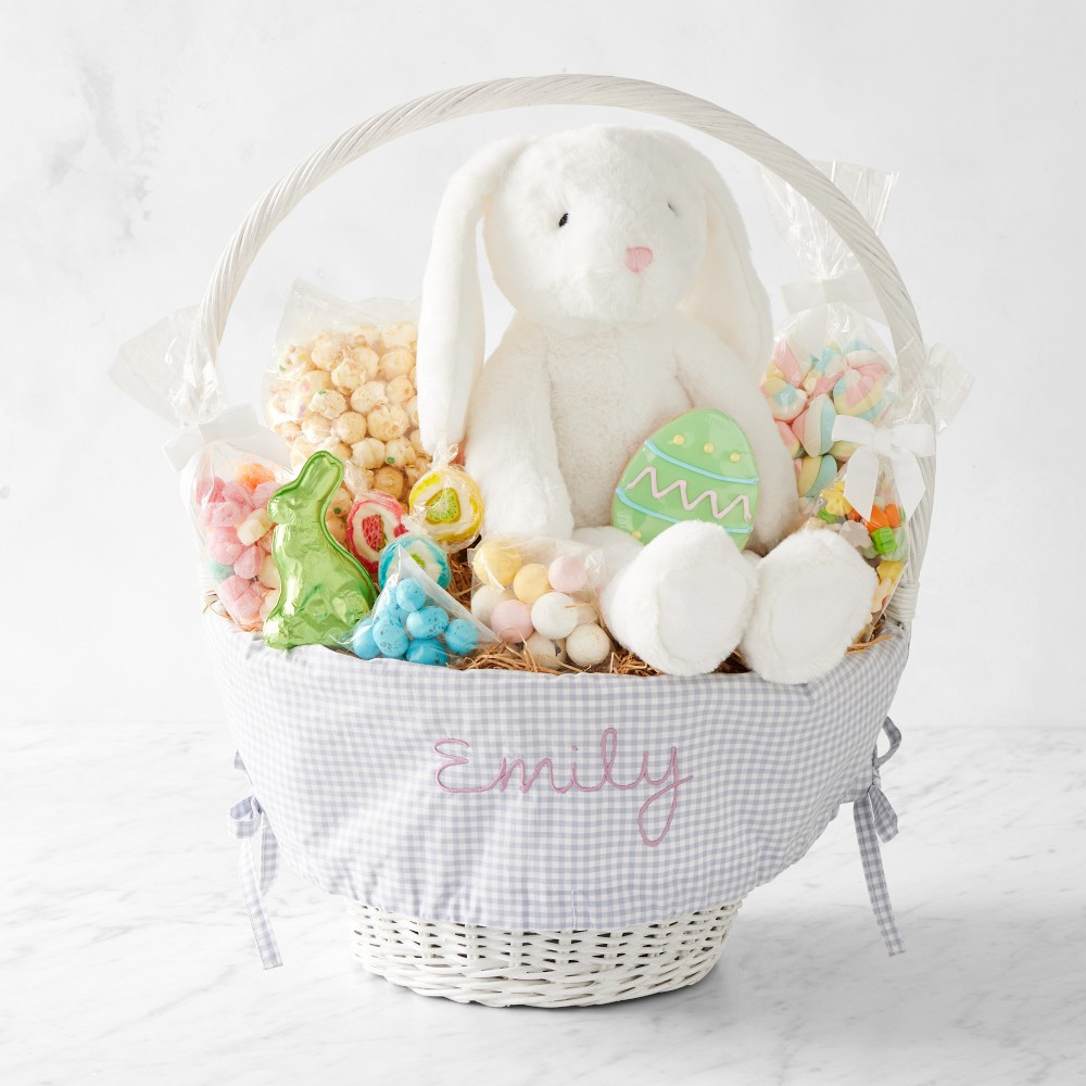 Pottery Barn Kids x Williams Sonoma Large Classic Gingham Easter Basket | Williams-Sonoma