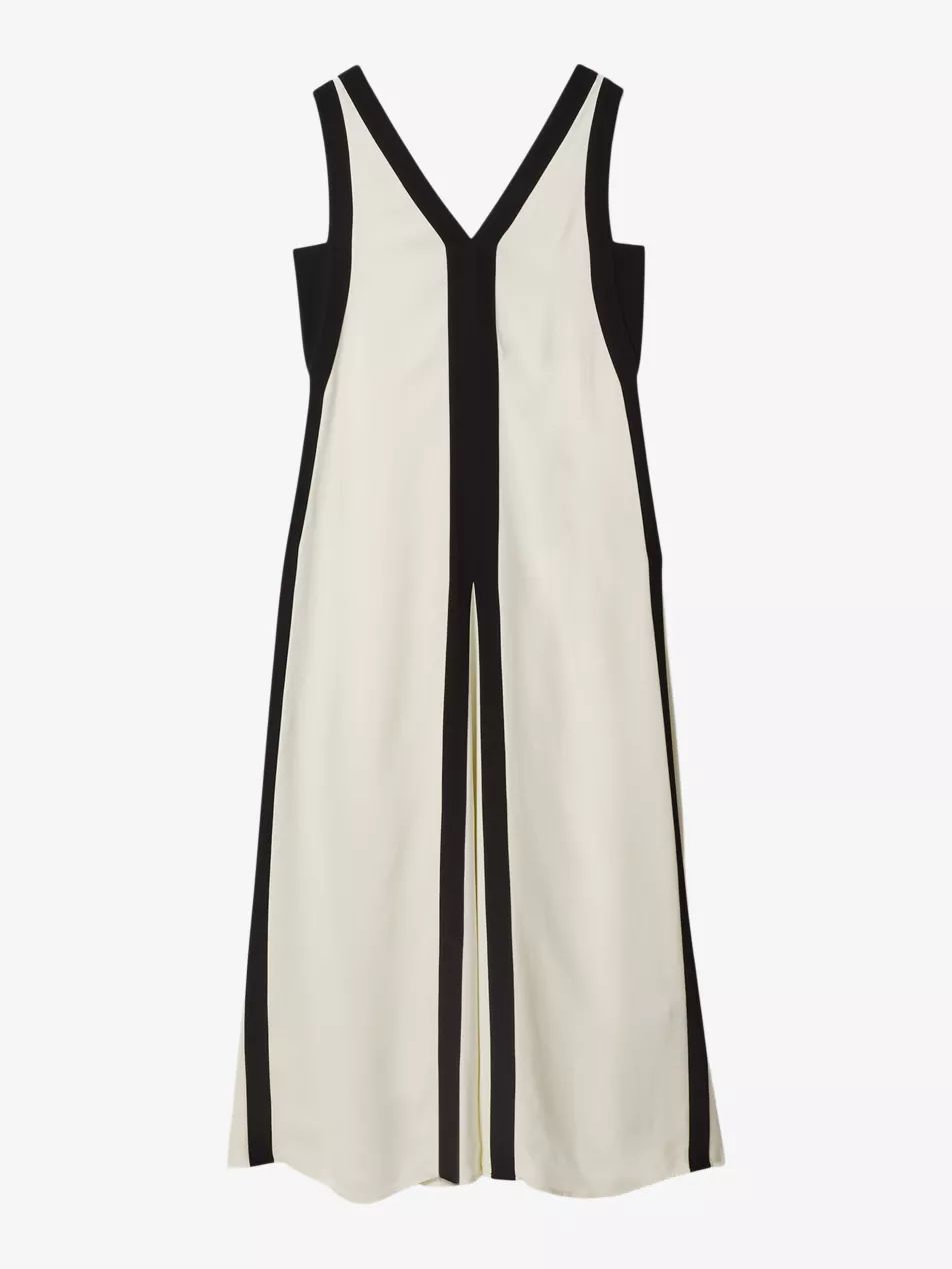Rae colour-block relaxed-fit woven maxi dress | Selfridges