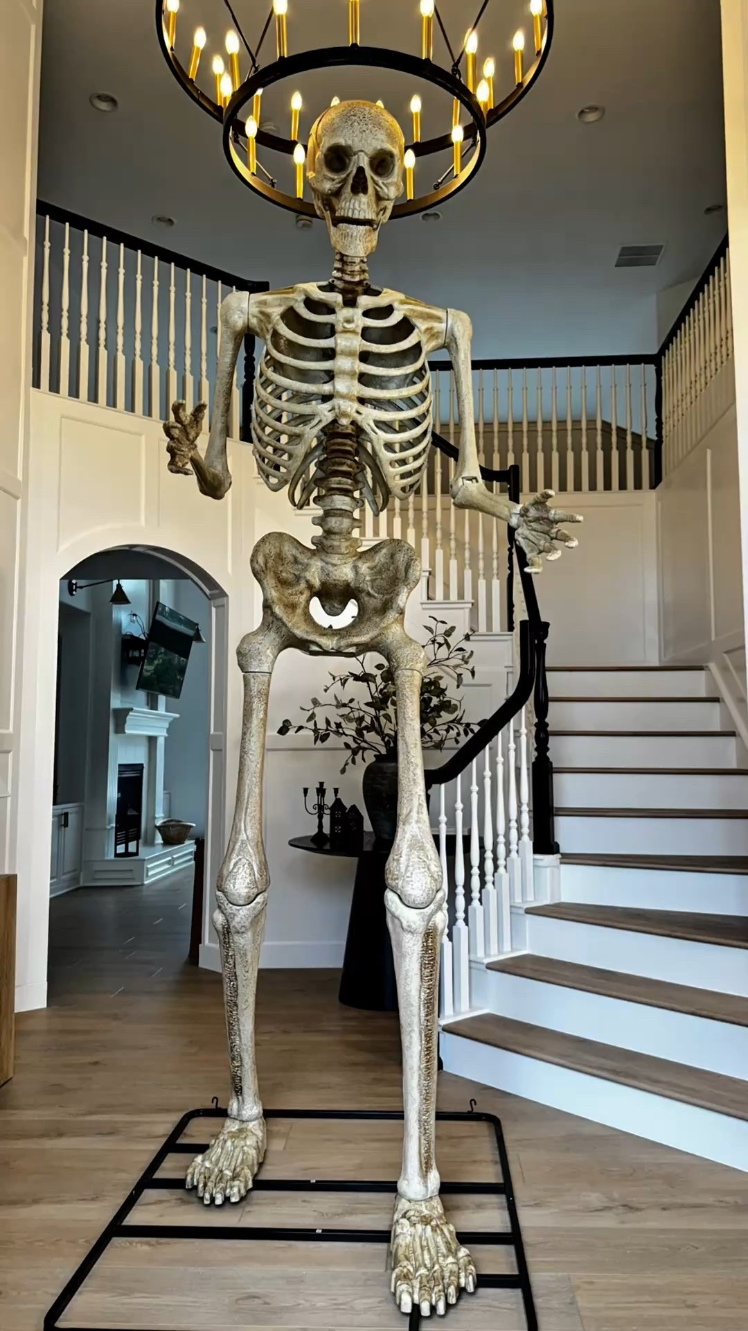 Spooky scary skeleton 💀 
This massive 10’ skeleton is in stock now only @loweshomeimprovement !! I can’t wait for you to see what I do with her. We named her Shelly the Skelly. 💅🏻 And she is definitely the ultimate girly girl! 
Hurry before they sell out! This is worth every penny and such good quality!! 

#LTKParties #LTKSeasonal #LTKHome