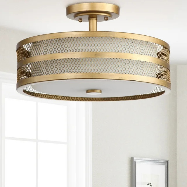 Safavieh Greta 3 Light 15.75 in. Dia. Veil Semi Flush | Walmart (US)