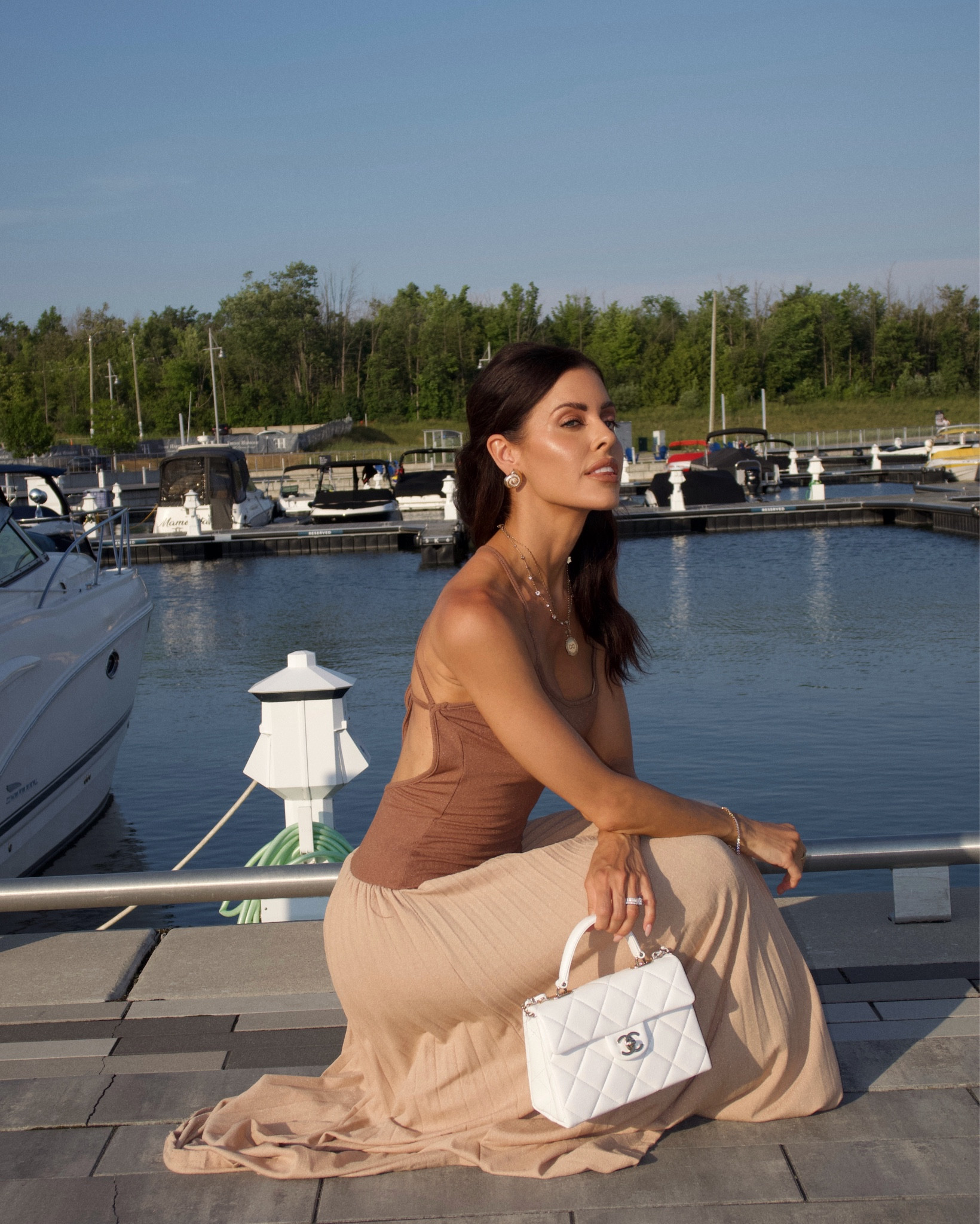 Something about a pretty dress just makes summer vibes so much better!!! 🤎✨ . Fits tts. Use code: SUMMER20 at checkout 

#LTKsummer #LTKcanada