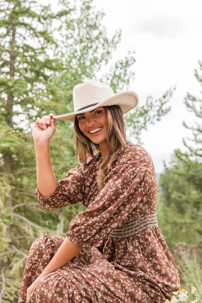 Cream Western Hat SALE | Pink Lily