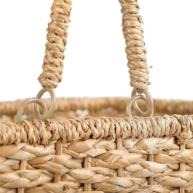 Creative Co-Op Woven Bankuan Rope Stair Basket with Handles, Natural | Amazon (US)