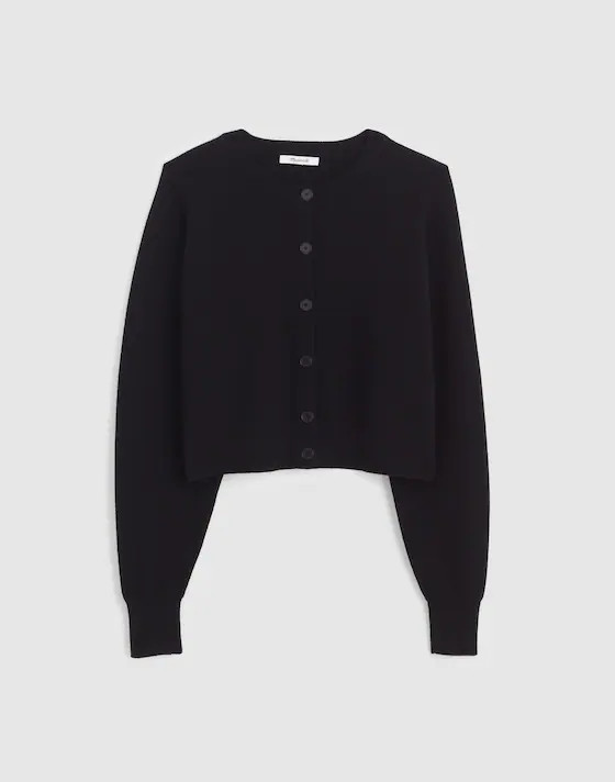 Raglan-Sleeve Cropped Cardigan in Merino Wool | Madewell