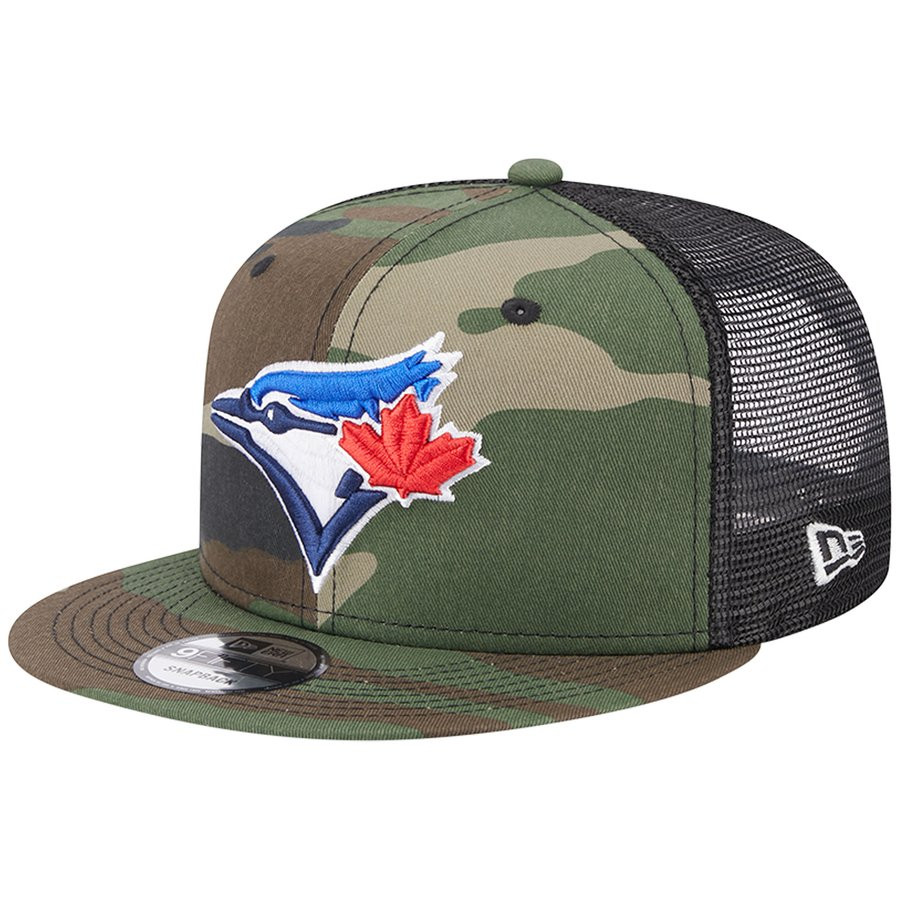 Men's Toronto Blue Jays New Era Camo Trucker 9FIFTY Snapback Hat | MLB Shop