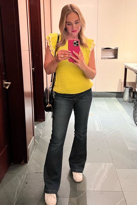 Top is from a small boutique in Chicago but jeans are spanx and I love them! Flared and wearing a petite - I'm 5'3 1/2. They are so flattering
Jeans 
Spanx



#LTKover40 #LTKstyletip #LTKSeasonal