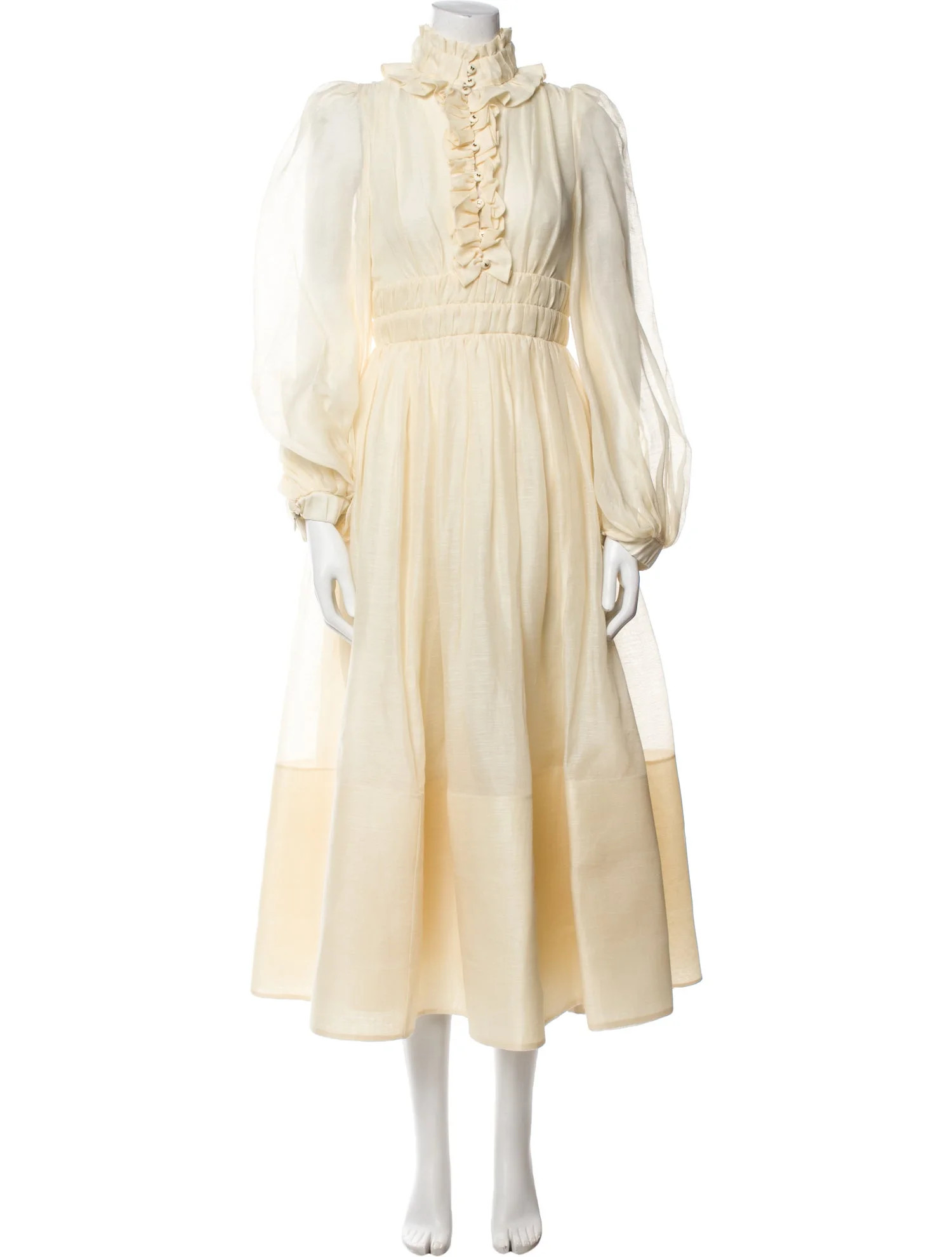 Zimmermann Linen Long Dress - Neutrals Dresses, Clothing - WZI193473 | The RealReal | The RealReal