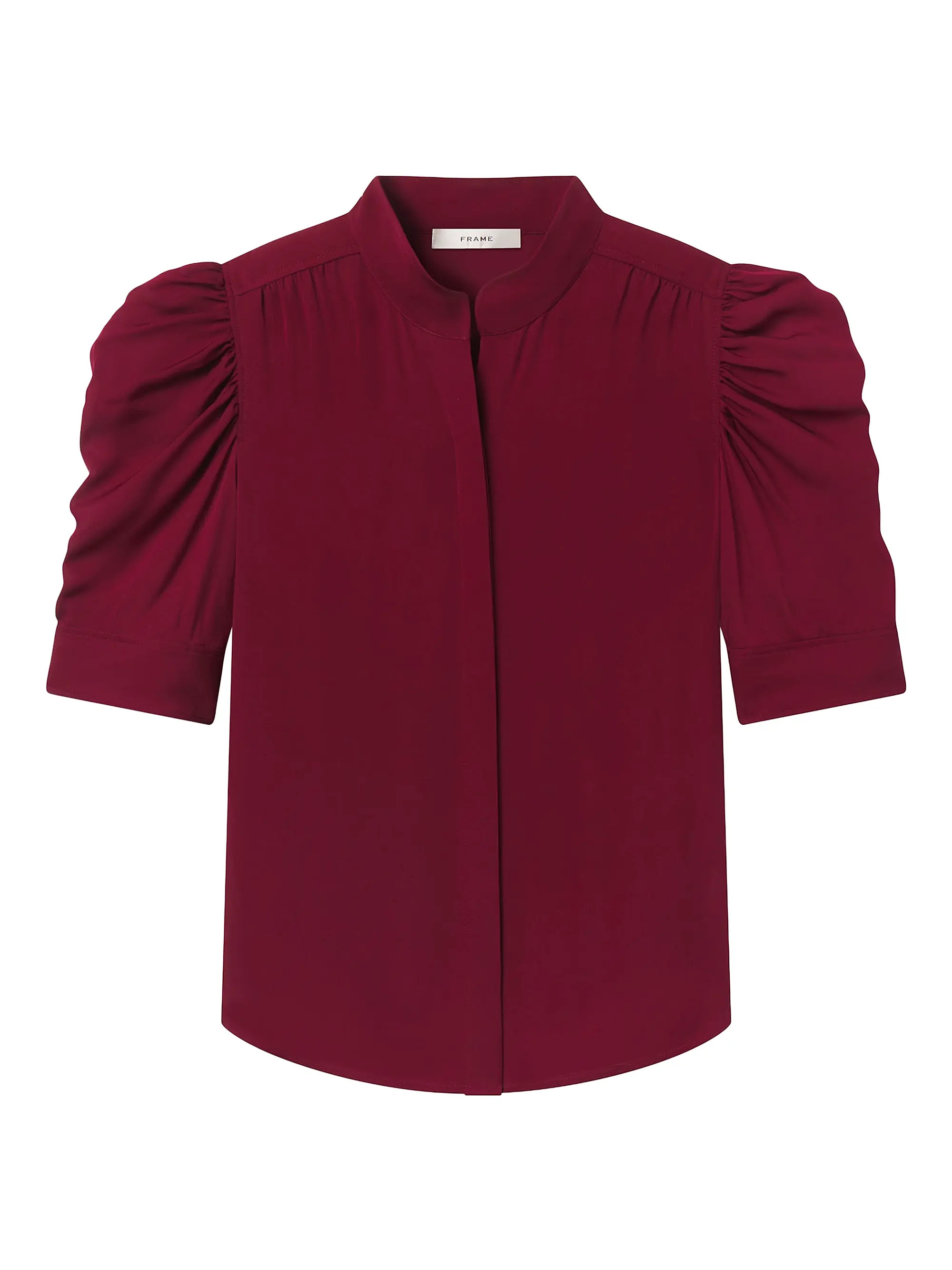 FRAME The Gillian Silk Top | Saks Fifth Avenue | Saks Fifth Avenue