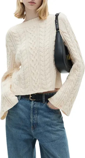 Twisted Flare Sleeve Sweater | Nordstrom