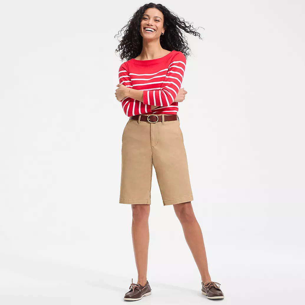 Women's Classic 12" Chino Shorts | Lands' End (US)